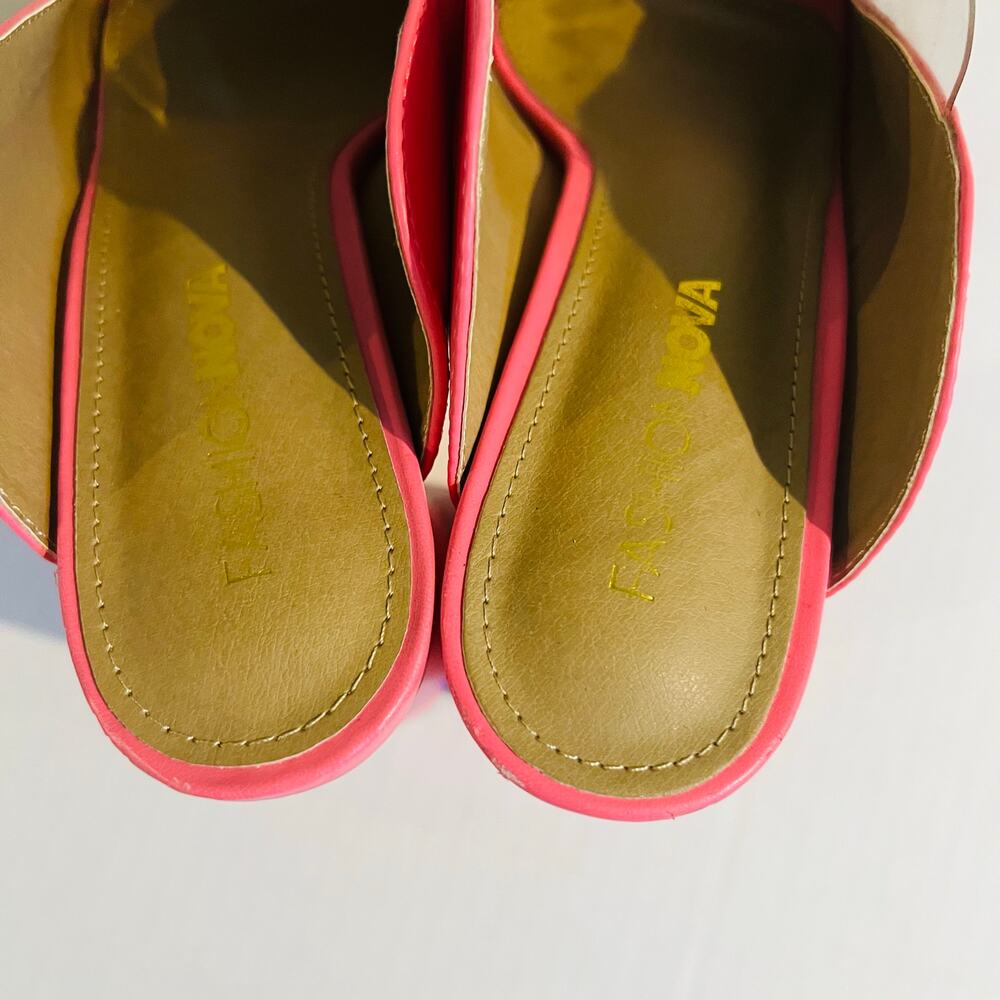 Fashion Niva Pink Open Toe Platform High Heel Shoes Size 9 NEW - Picture 7 of 8